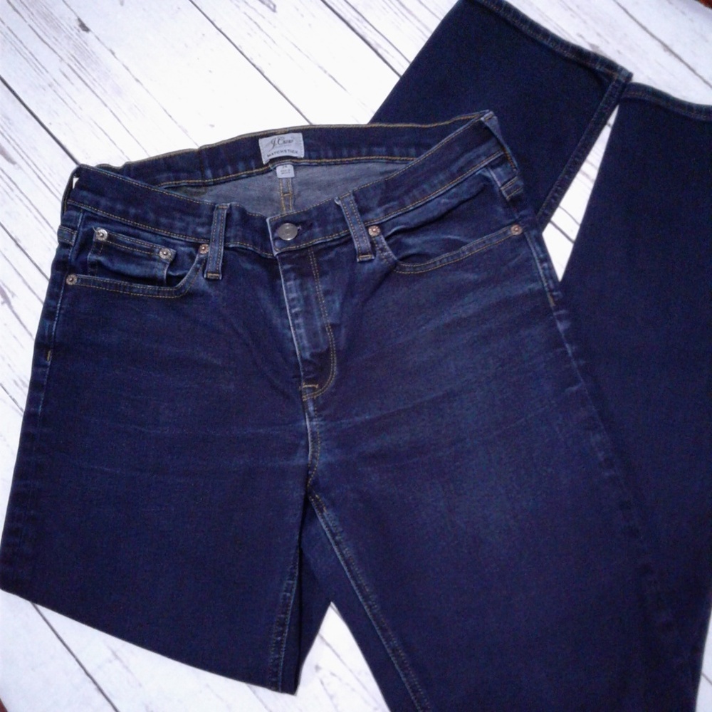 J.Crew Matchstick Straight Dark Wash Jeans 28